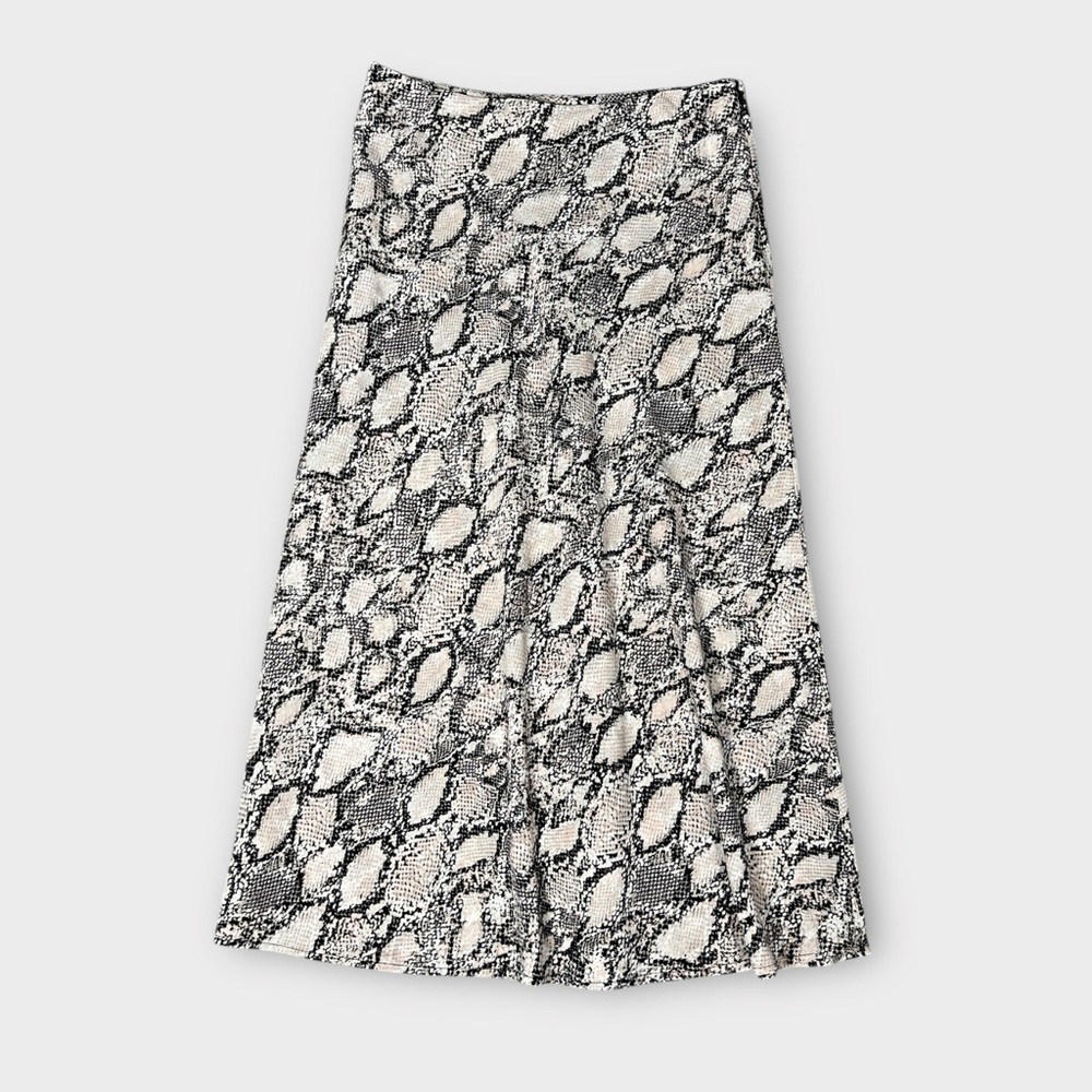 Nine West Snakeskin Pattern skirt in pink/peaxh/beige tones